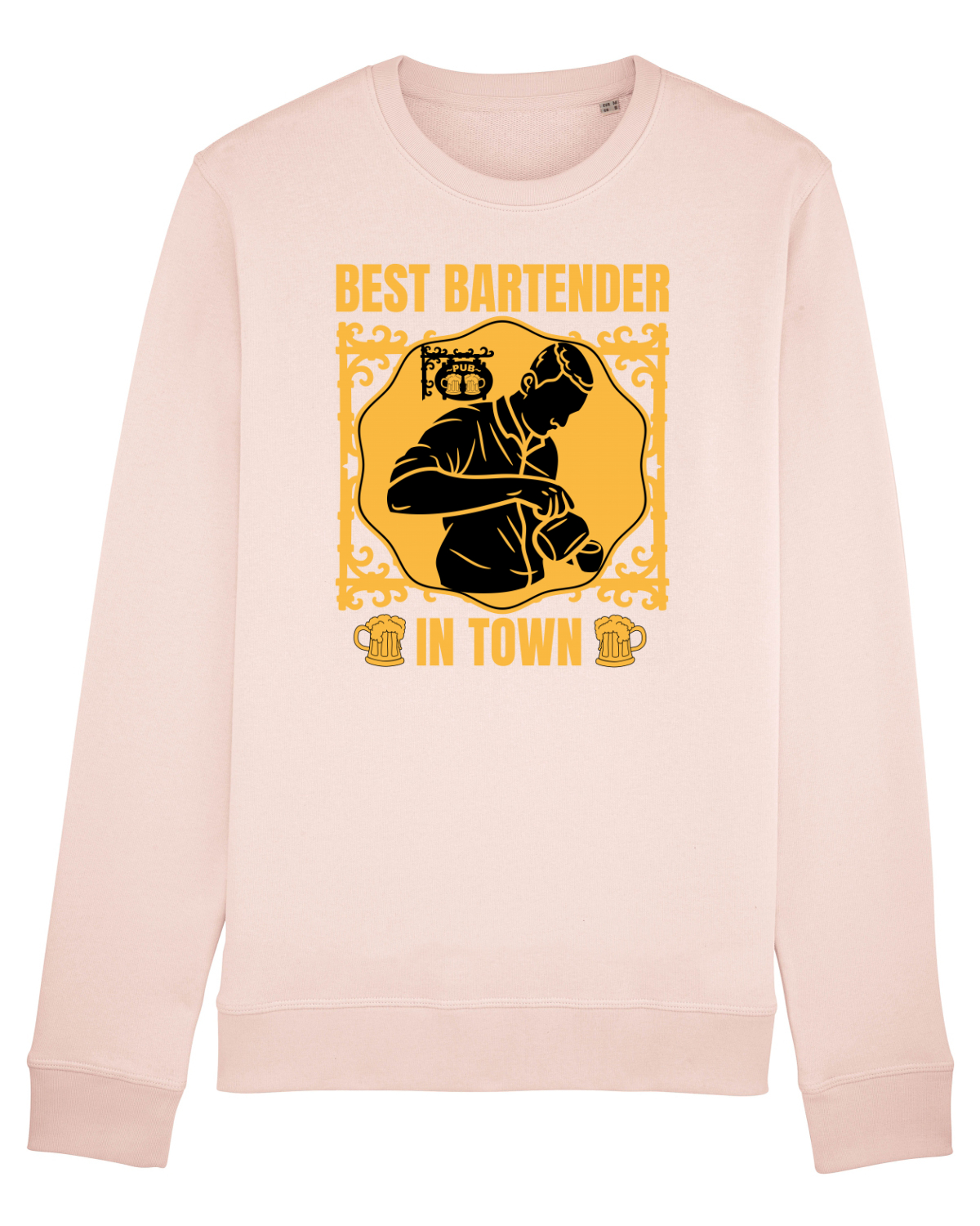 Bluză mânecă lungă Unisex Rise Candy Pink