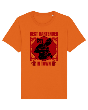 Best Bartender In Town  Bright Orange