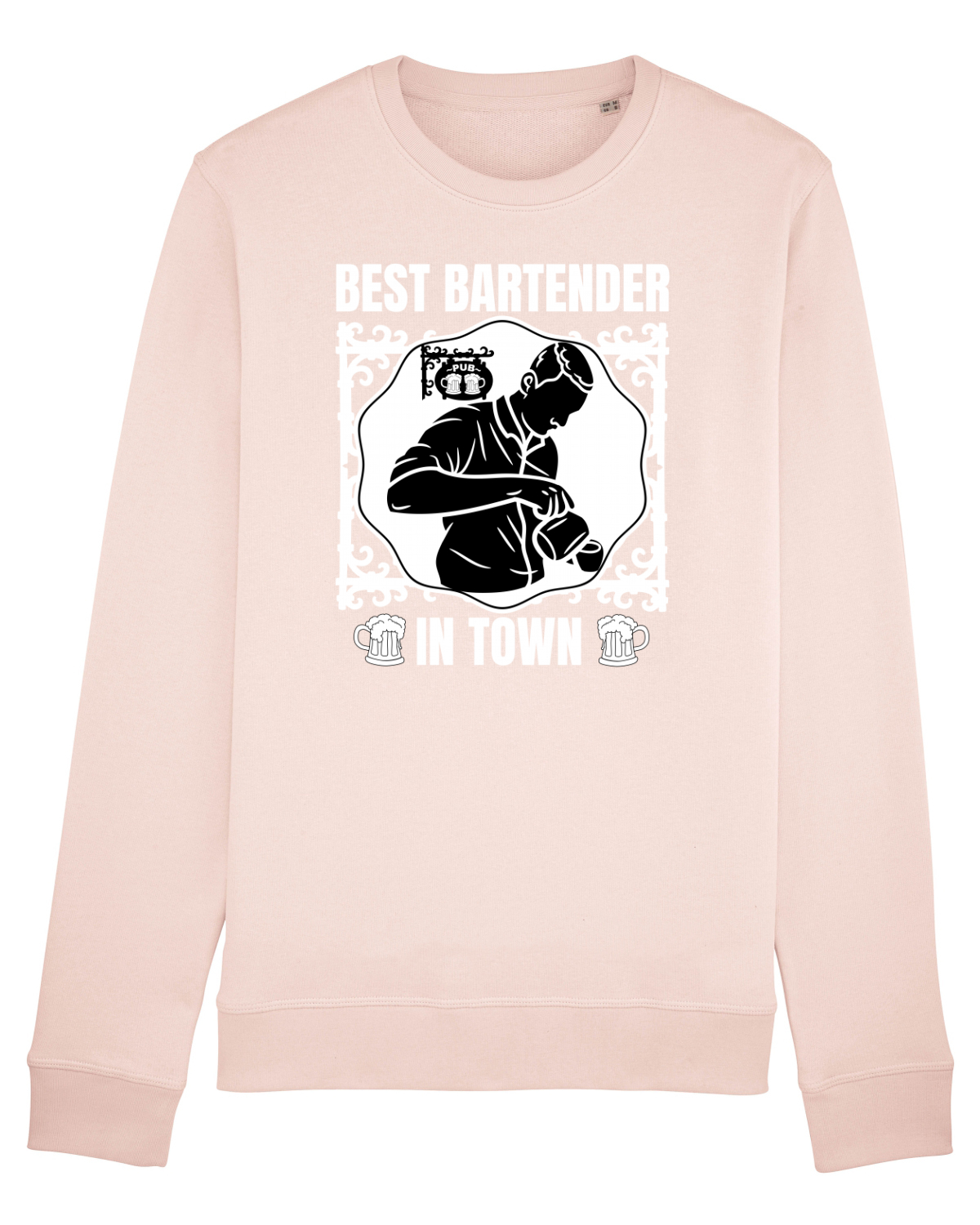 Bluză mânecă lungă Unisex Rise Candy Pink