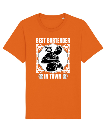 Best Bartender In Town  Bright Orange