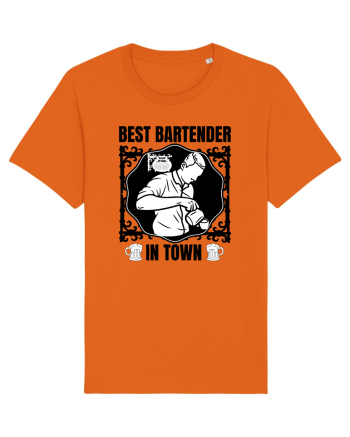 Best Bartender In Town  Bright Orange