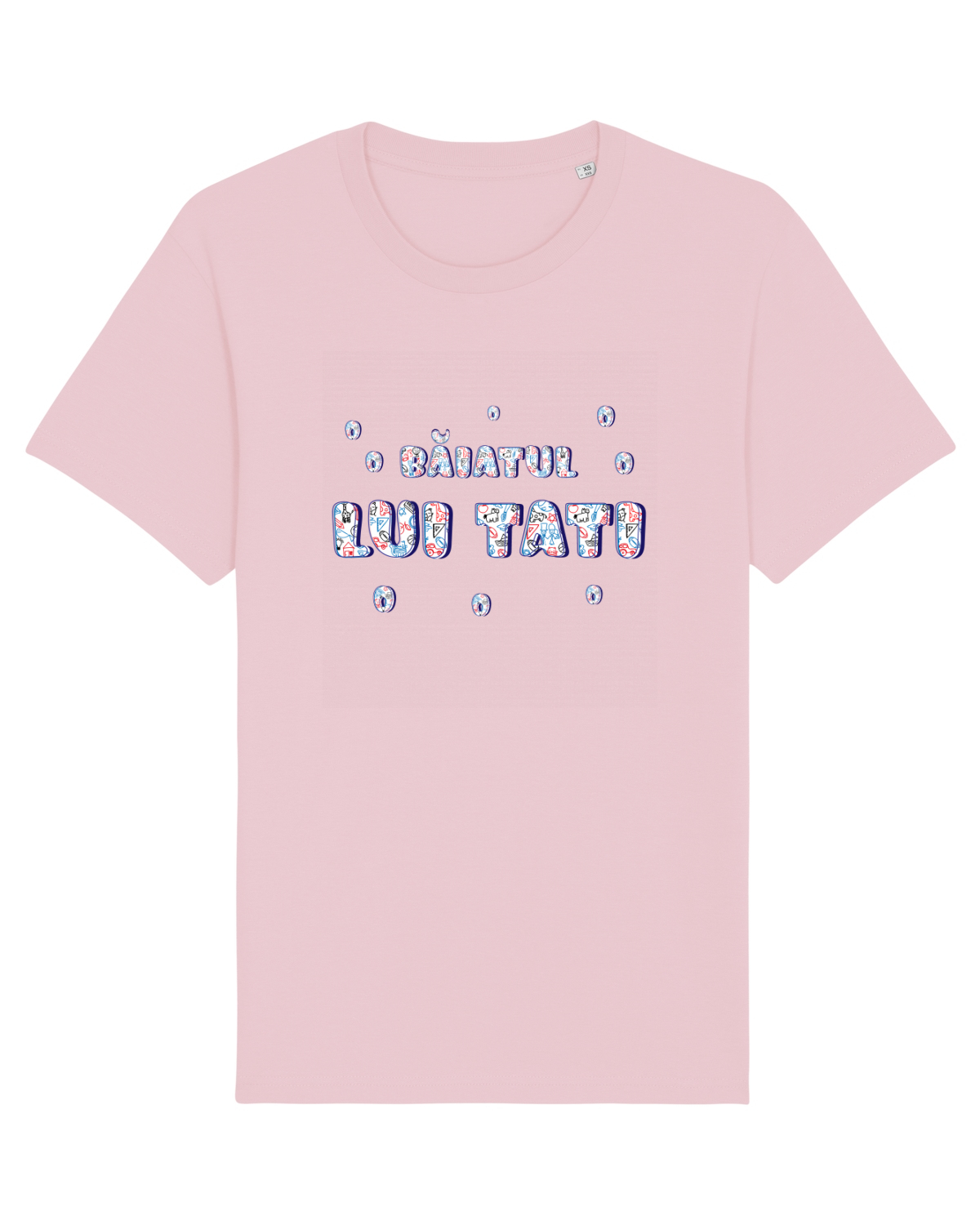 Tricou mânecă scurtă Unisex Rocker Cotton Pink