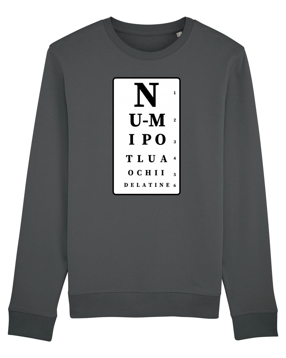 Bluză mânecă lungă Unisex Rise Anthracite
