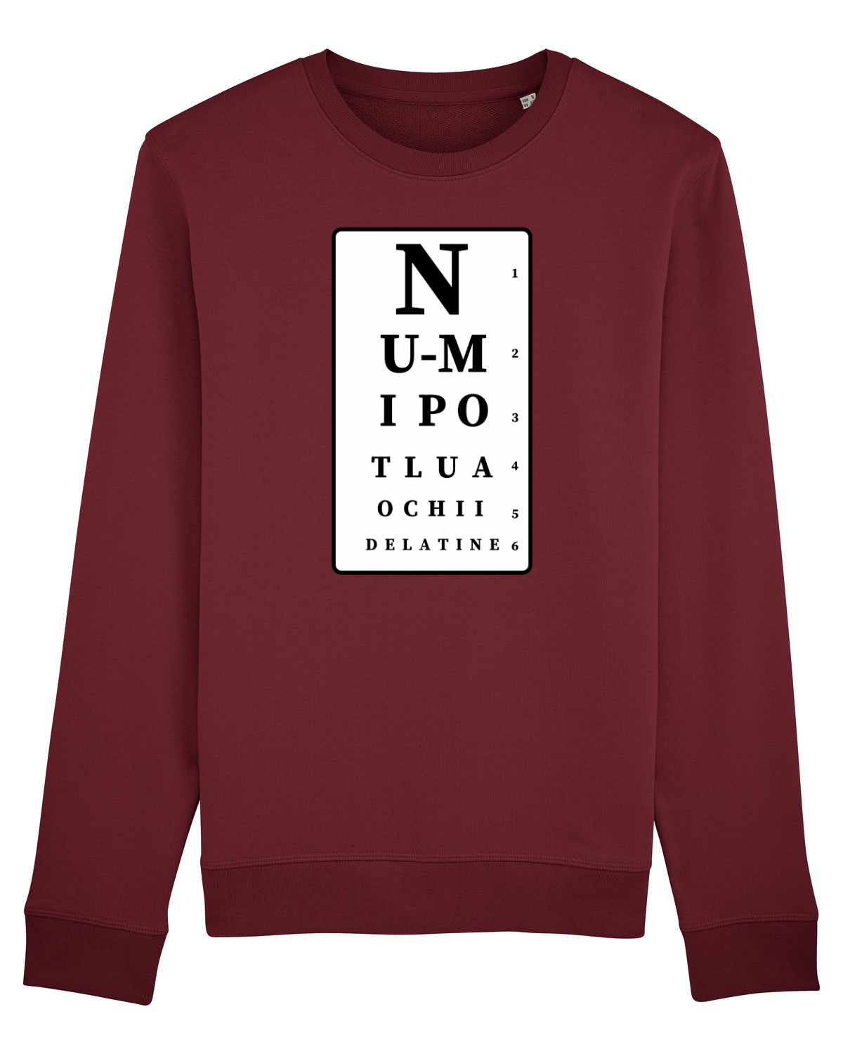 Bluză mânecă lungă Unisex Rise Burgundy