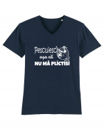 Pescuiesc asa ca nu ma plictisi Tricou mânecă scurtă guler V Bărbat Presenter