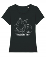 Unboxing Day Tricou mânecă scurtă guler larg fitted Damă Expresser