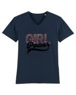 Girl Power Tricou mânecă scurtă guler V Bărbat Presenter