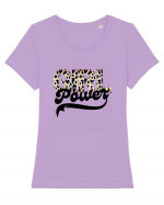 Girl Power Tricou mânecă scurtă guler larg fitted Damă Expresser