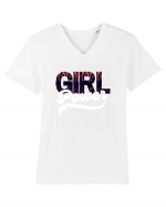 Girl Power Tricou mânecă scurtă guler V Bărbat Presenter