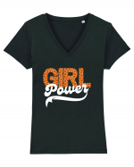 Girl Power Tricou mânecă scurtă guler V Damă Evoker