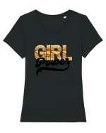 Girl Power Tricou mânecă scurtă guler larg fitted Damă Expresser