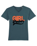 Girl Power Tricou mânecă scurtă guler V Bărbat Presenter