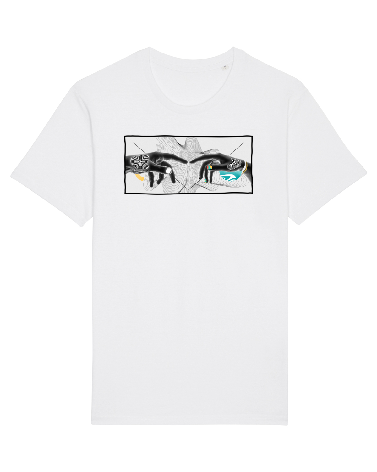 Tricou mânecă scurtă Unisex Rocker White