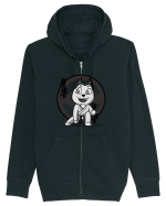 Karate Dog Hanorac cu fermoar Unisex Connector