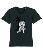 Karate Dog Tricou mânecă scurtă guler V Bărbat Presenter