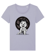 Karate Dog Tricou mânecă scurtă guler larg fitted Damă Expresser