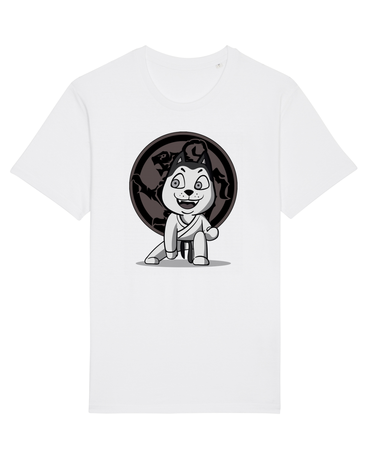 Tricou mânecă scurtă Unisex Rocker White