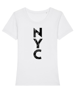 NYC(New York City) Tricou mânecă scurtă guler larg fitted Damă Expresser