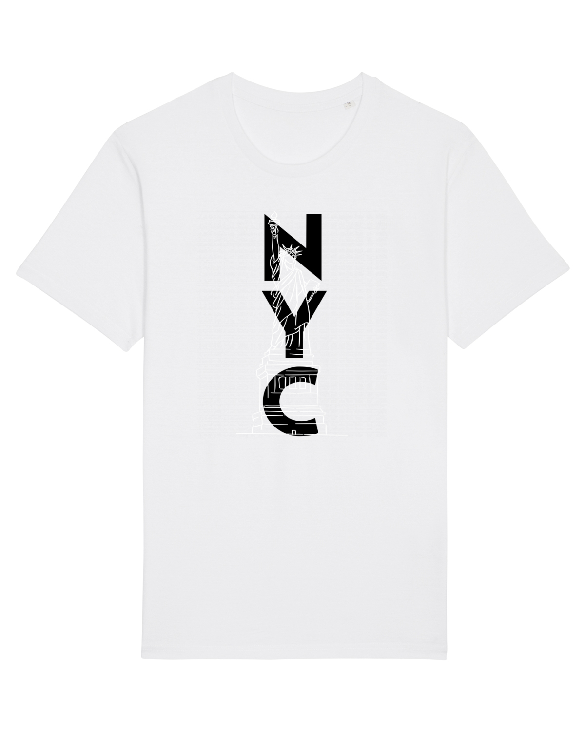 Tricou mânecă scurtă Unisex Rocker White