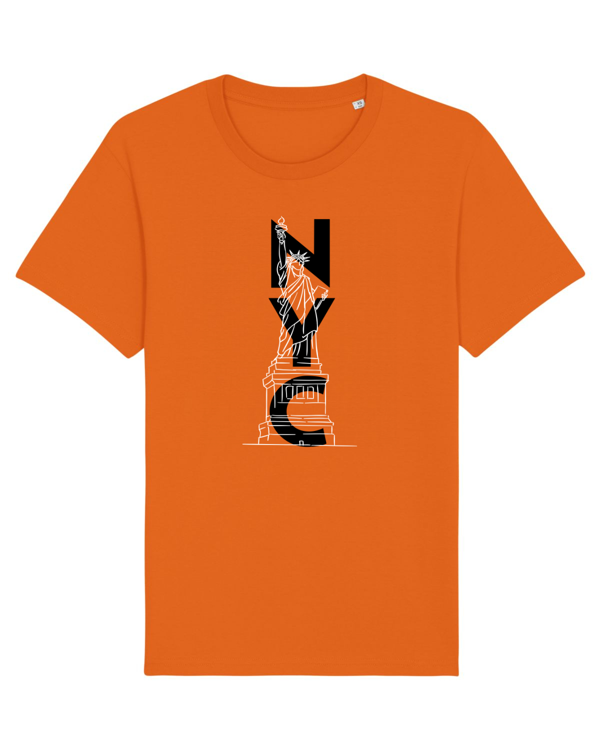 Tricou mânecă scurtă Unisex Rocker Bright Orange