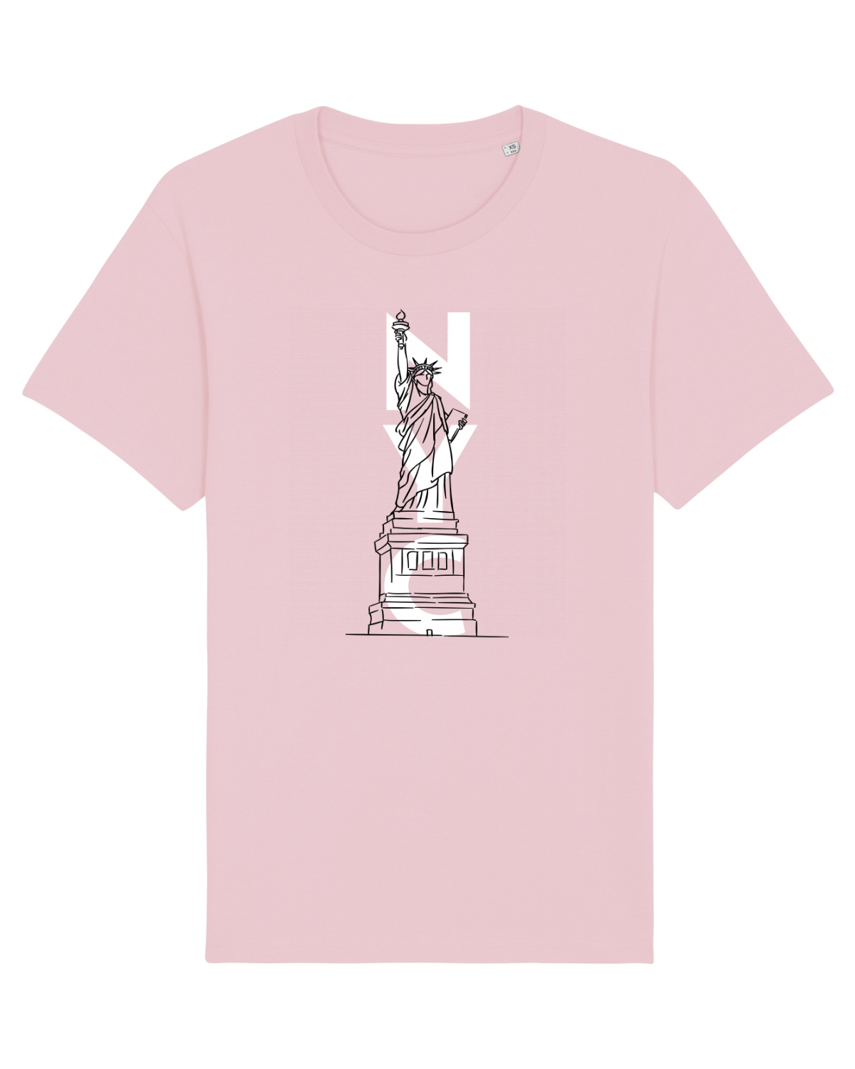 Tricou mânecă scurtă Unisex Rocker Cotton Pink