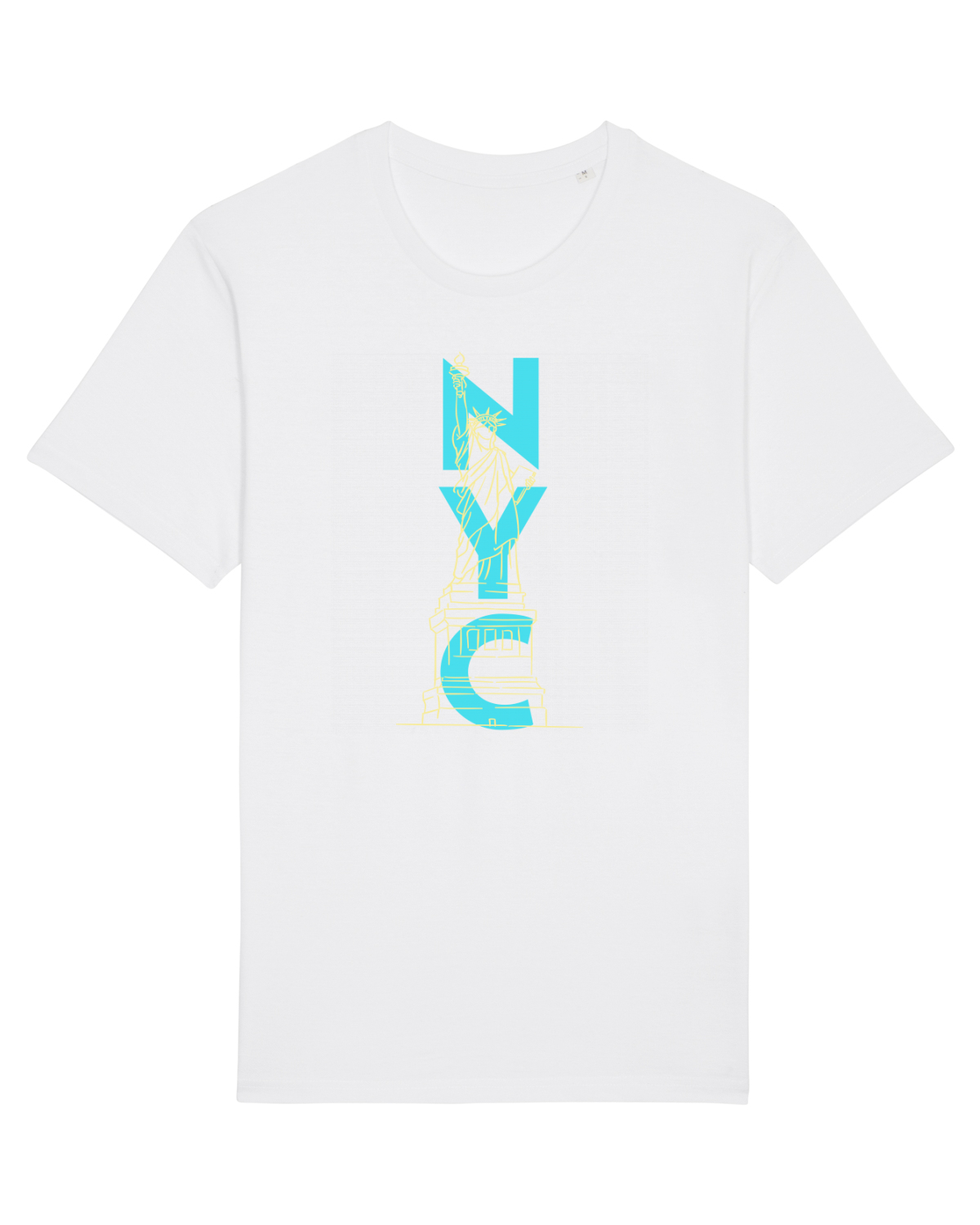 Tricou mânecă scurtă Unisex Rocker White