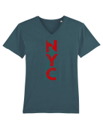 NYC(New York City) Tricou mânecă scurtă guler V Bărbat Presenter