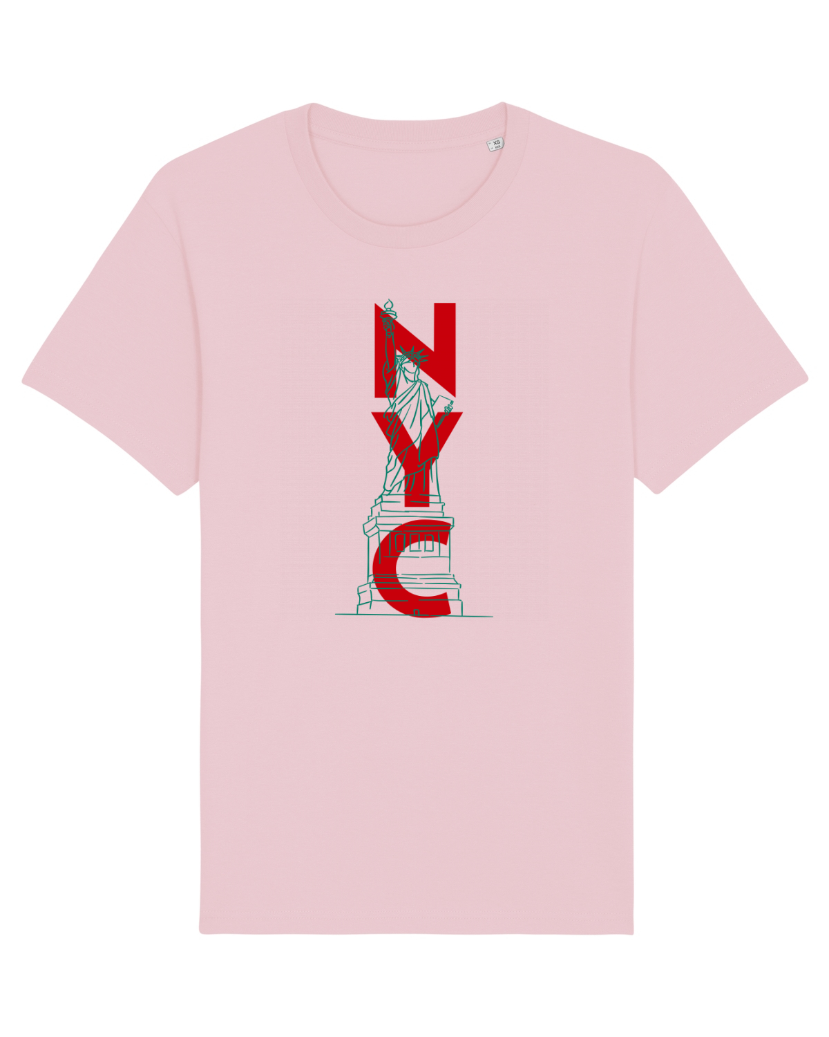 Tricou mânecă scurtă Unisex Rocker Cotton Pink