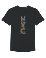NYC(New York City) Tricou mânecă scurtă guler larg Bărbat Skater