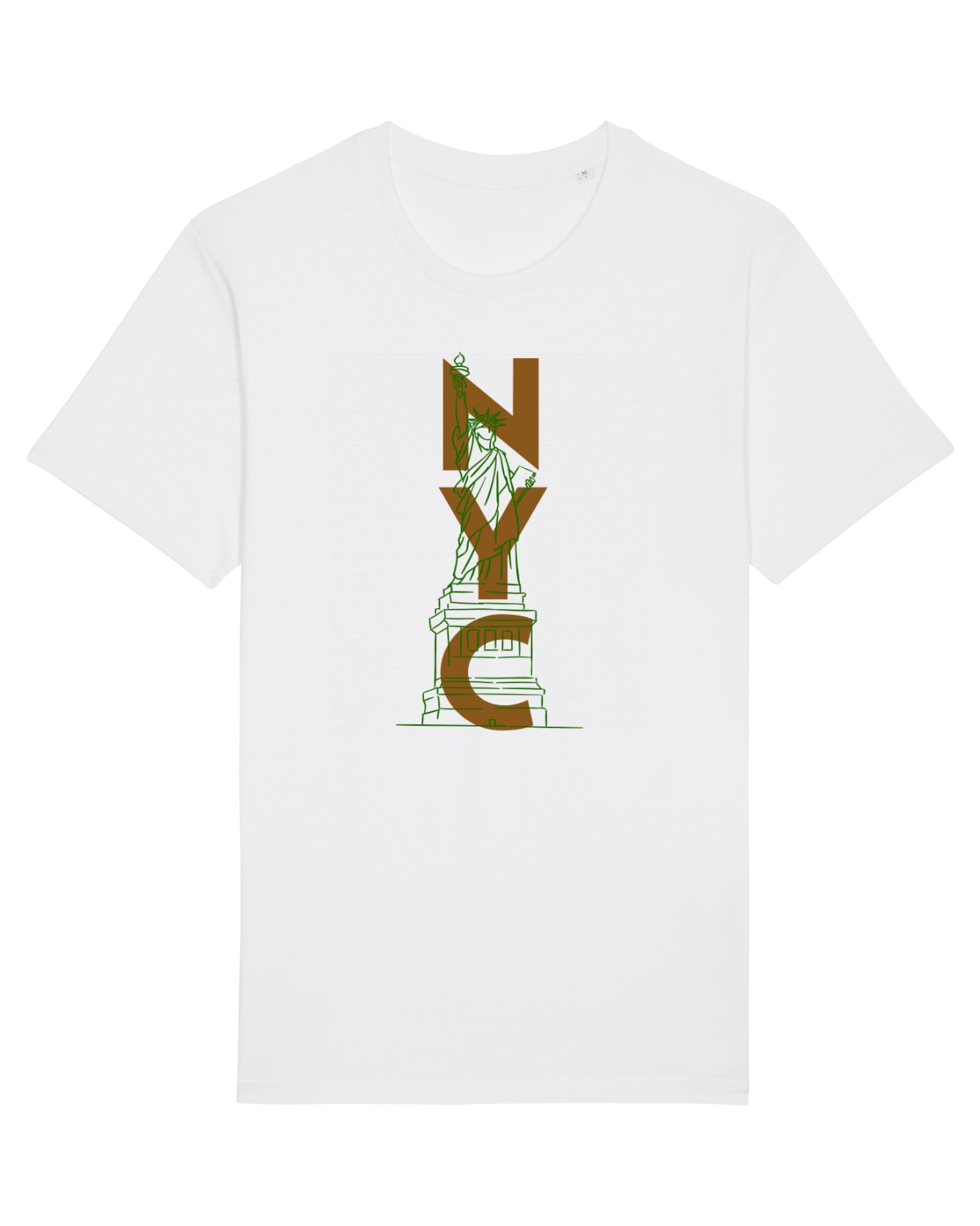 Tricou mânecă scurtă Unisex Rocker White