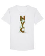 NYC(New York City) Tricou mânecă scurtă guler larg Bărbat Skater