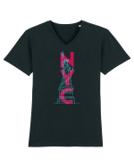 NYC(New York City) Tricou mânecă scurtă guler V Bărbat Presenter