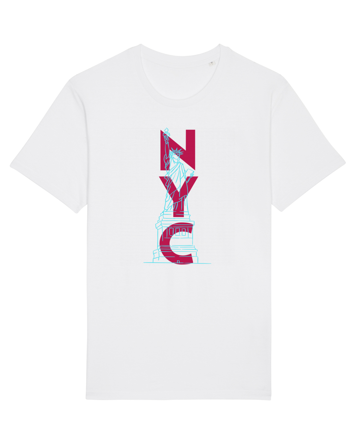 Tricou mânecă scurtă Unisex Rocker White