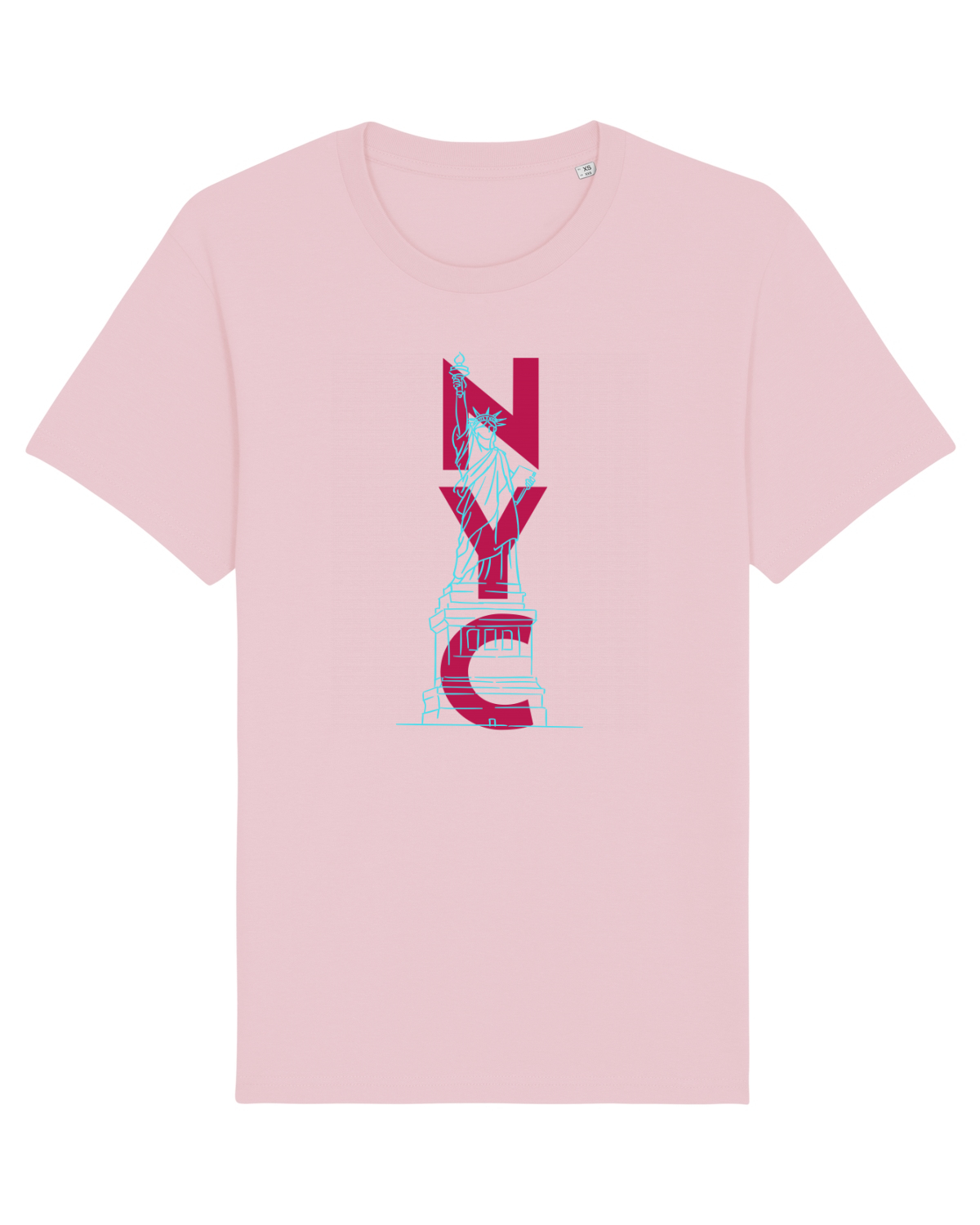 Tricou mânecă scurtă Unisex Rocker Cotton Pink
