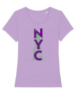 NYC(New York City) Tricou mânecă scurtă guler larg fitted Damă Expresser