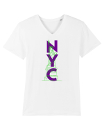 NYC(New York City) Tricou mânecă scurtă guler V Bărbat Presenter