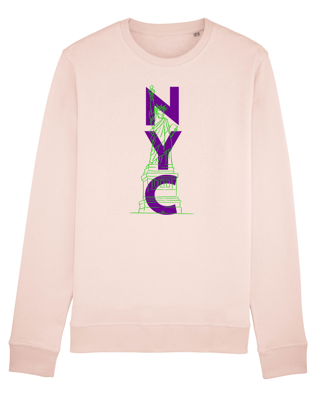 Bluză mânecă lungă Unisex Rise Candy Pink