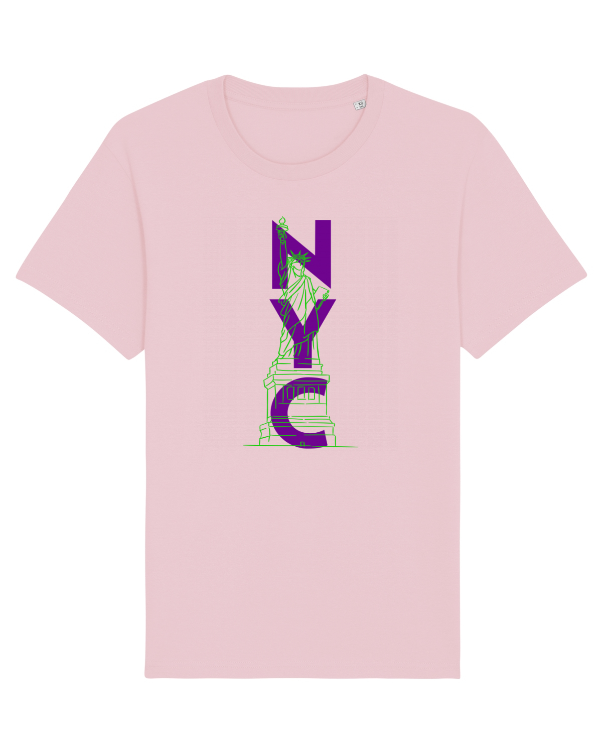 Tricou mânecă scurtă Unisex Rocker Cotton Pink