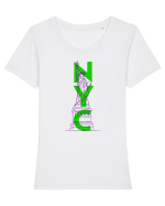 NYC(New York City) Tricou mânecă scurtă guler larg fitted Damă Expresser