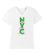 NYC(New York City) Tricou mânecă scurtă guler V Bărbat Presenter
