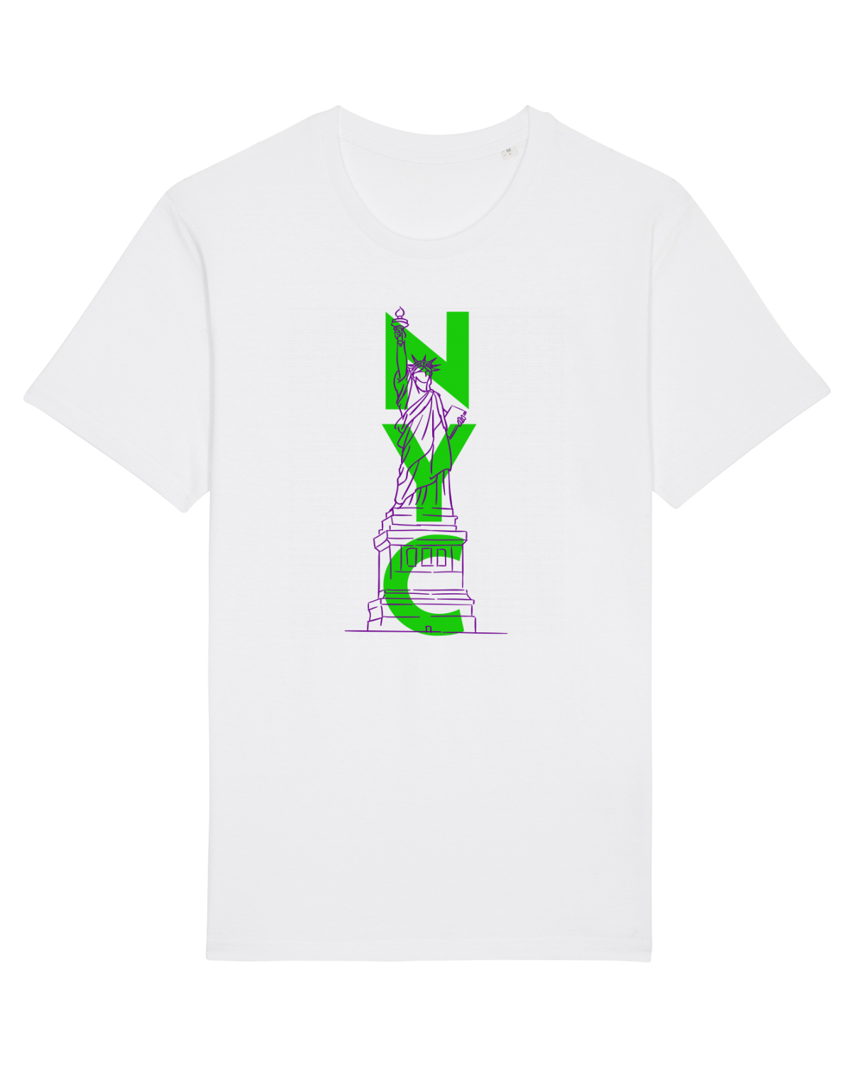 Tricou mânecă scurtă Unisex Rocker White