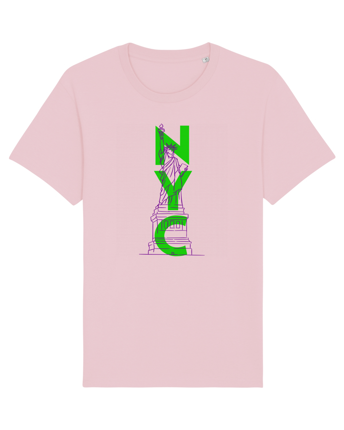 Tricou mânecă scurtă Unisex Rocker Cotton Pink