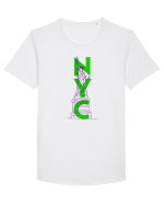 NYC(New York City) Tricou mânecă scurtă guler larg Bărbat Skater