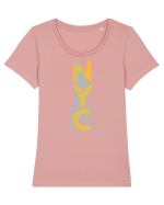 NYC(New York City) Tricou mânecă scurtă guler larg fitted Damă Expresser