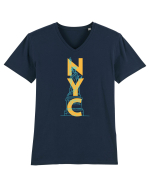 NYC(New York City) Tricou mânecă scurtă guler V Bărbat Presenter