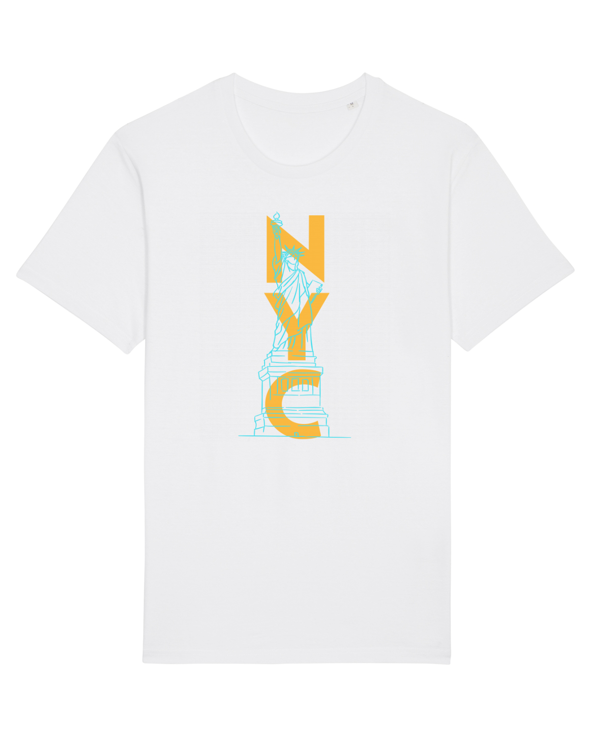 Tricou mânecă scurtă Unisex Rocker White