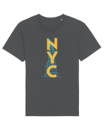 NYC(New York City) Tricou mânecă scurtă Unisex Rocker