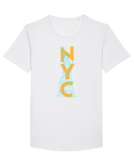 NYC(New York City) Tricou mânecă scurtă guler larg Bărbat Skater