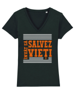 Învăț să salvez vieți Tricou mânecă scurtă guler V Damă Evoker