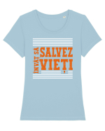 Învăț să salvez vieți Tricou mânecă scurtă guler larg fitted Damă Expresser